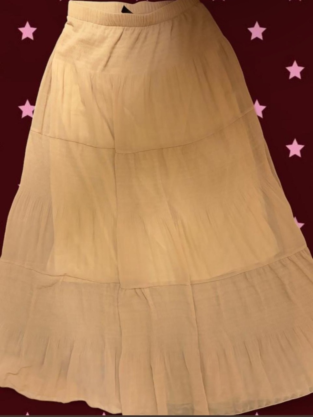 Flowy Cream Maxi Skirt